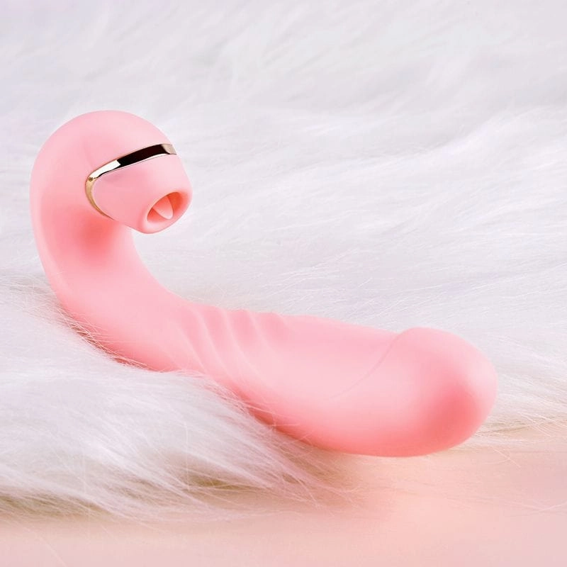 Erocome - Draco Thrusting Vibrating Sucking Heating Dildo 6.8" (Pink)