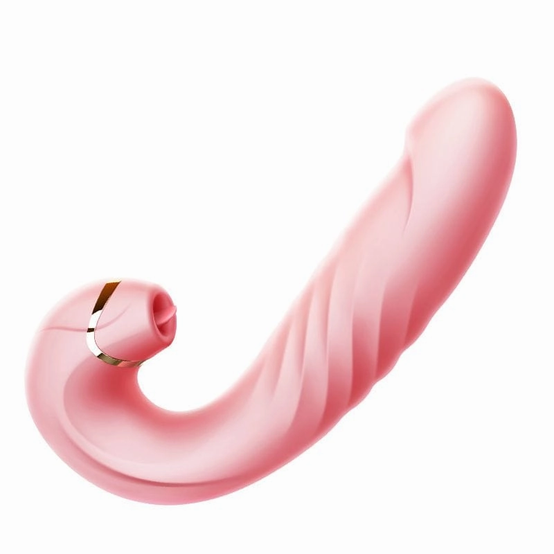 Erocome - Draco Thrusting Vibrating Sucking Heating Dildo 6.8" (Pink)