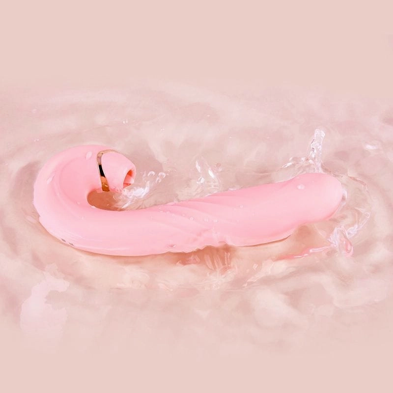 Erocome - Draco Thrusting Vibrating Sucking Heating Dildo 6.8" (Pink)