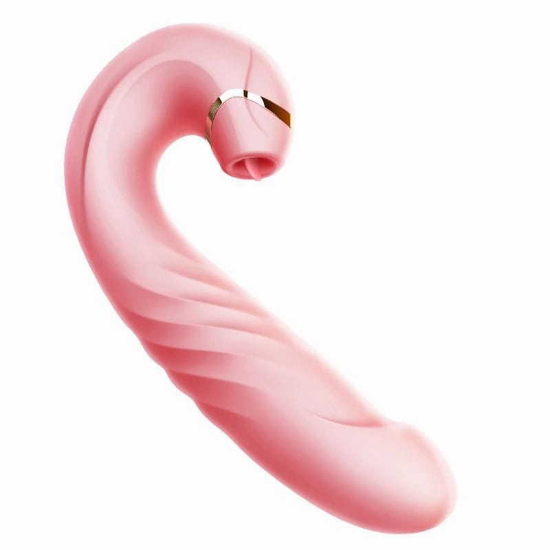 Erocome - Draco Thrusting Vibrating Sucking Heating Dildo 6.8" (Pink)