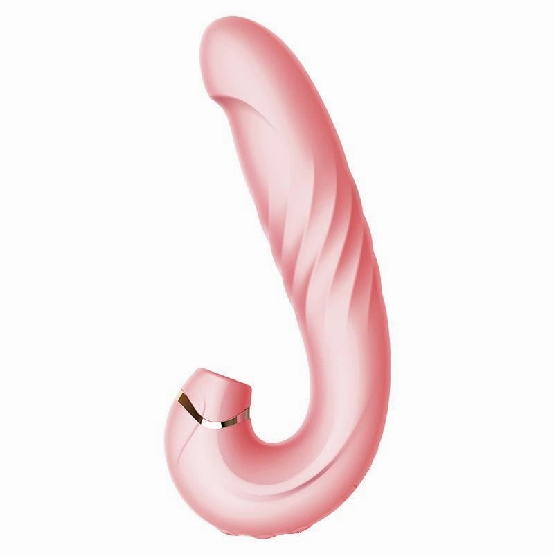 Erocome - Draco Thrusting Vibrating Sucking Heating Dildo 6.8" (Pink)