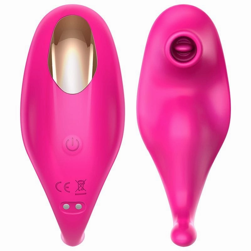 Erocome - Equuleus App-Controlled Vibrating Sucking Clit Massager (Cerise)