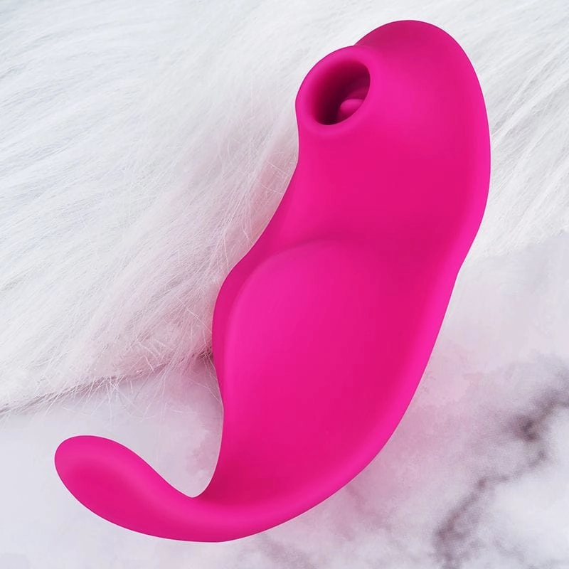 Erocome - Equuleus App-Controlled Vibrating Sucking Clit Massager (Cerise)