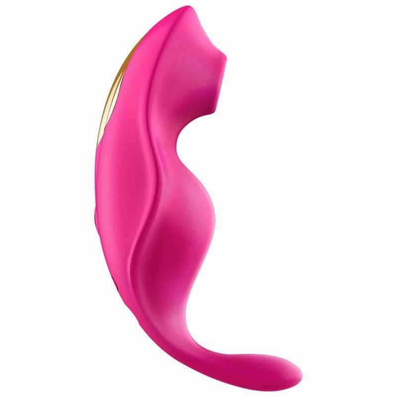 Erocome - Equuleus App-Controlled Vibrating Sucking Clit Massager (Cerise)