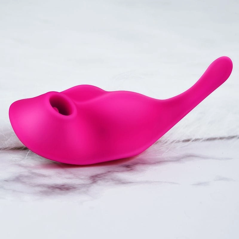 Erocome - Equuleus App-Controlled Vibrating Sucking Clit Massager (Cerise)