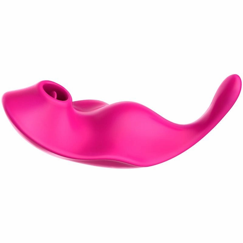 Erocome - Equuleus App-Controlled Vibrating Sucking Clit Massager (Cerise)
