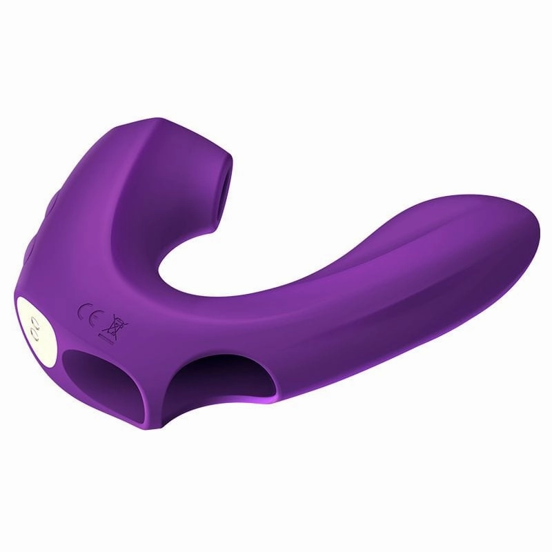 Erocome - Pictor Vibrating Sucking Finger Massager (Purple)