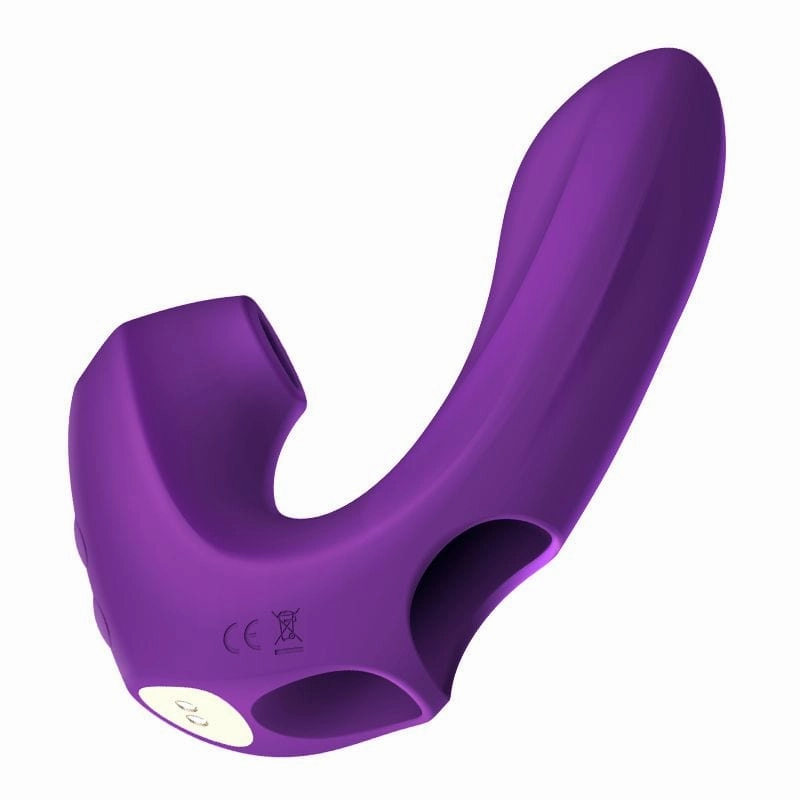 Erocome - Pictor Vibrating Sucking Finger Massager (Purple)