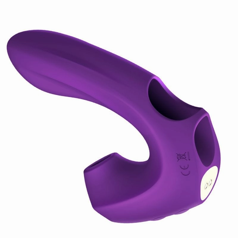 Erocome - Pictor Vibrating Sucking Finger Massager (Purple)