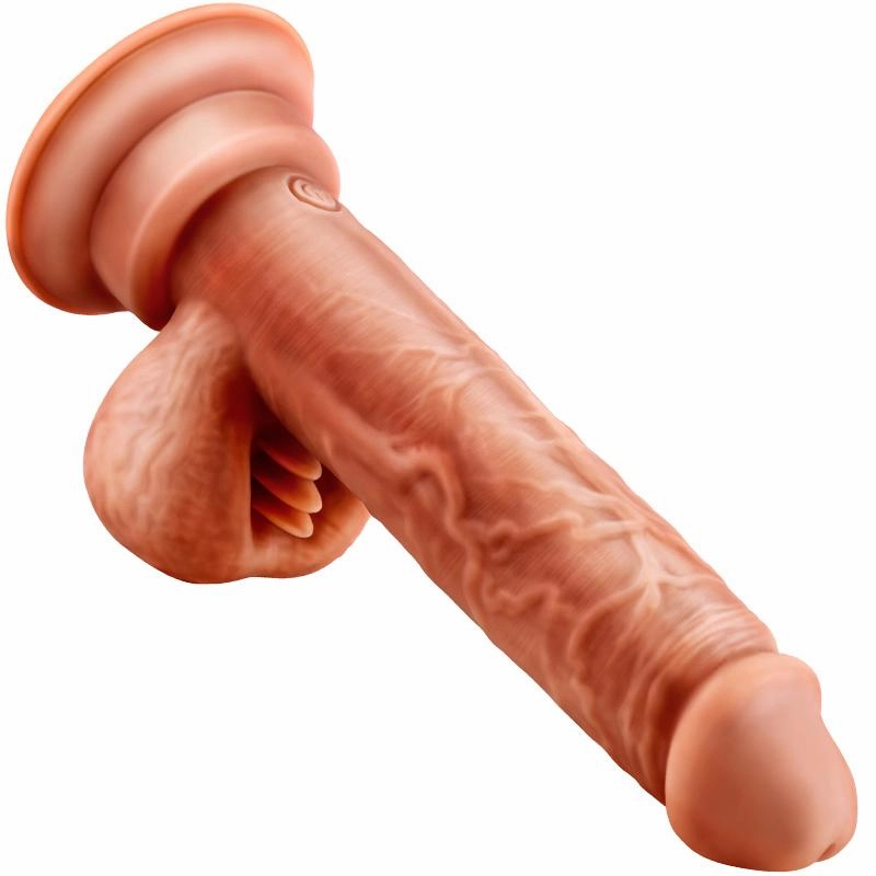 Erocome - Scorpio Thrusting Realistic Dildo Vibrator (Beige)