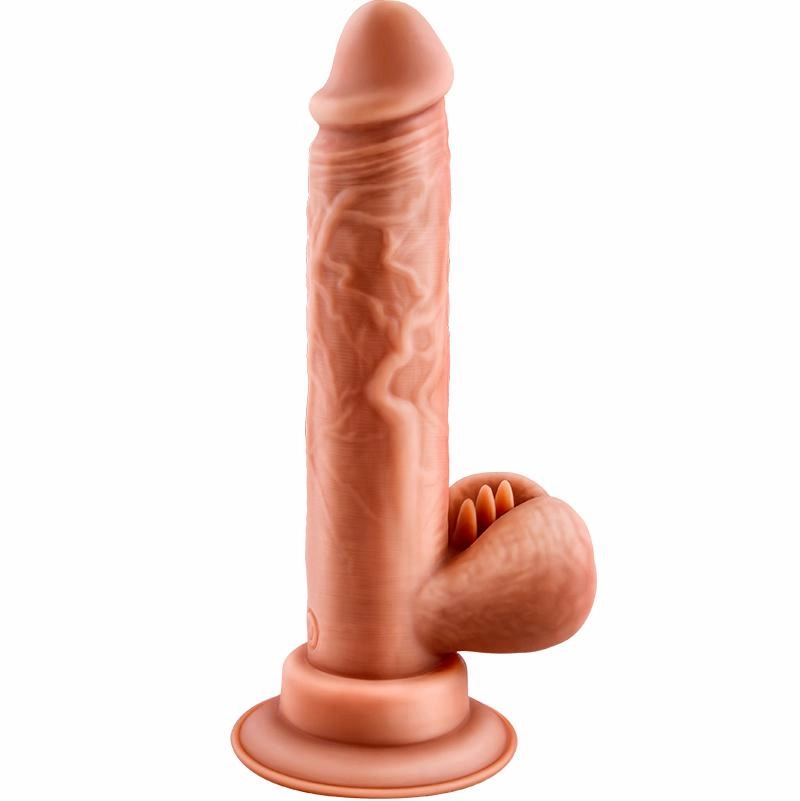 Erocome - Scorpio Thrusting Realistic Dildo Vibrator (Beige)