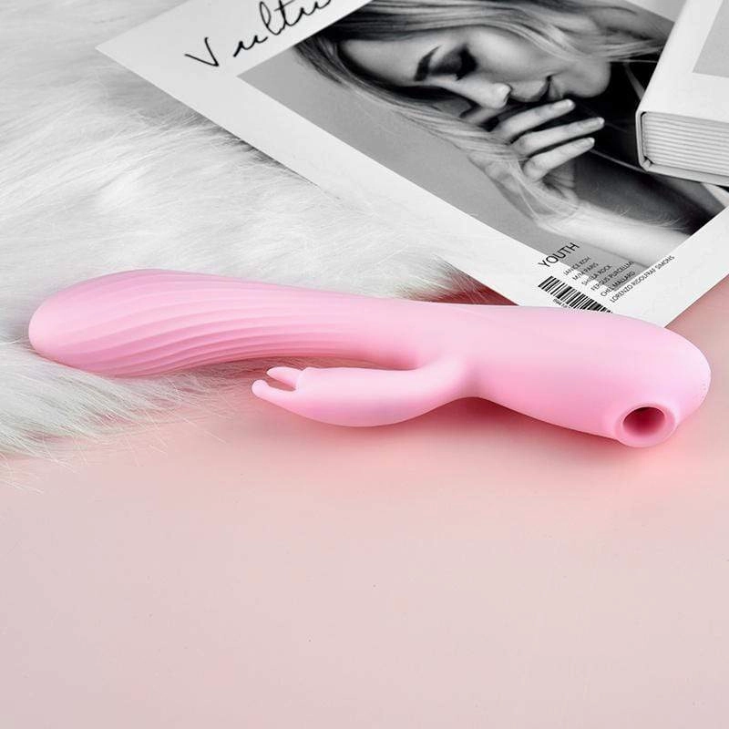 Erocome - Triangullum Vibraing Sucking Licking Rabbit Vibrator (Pink)