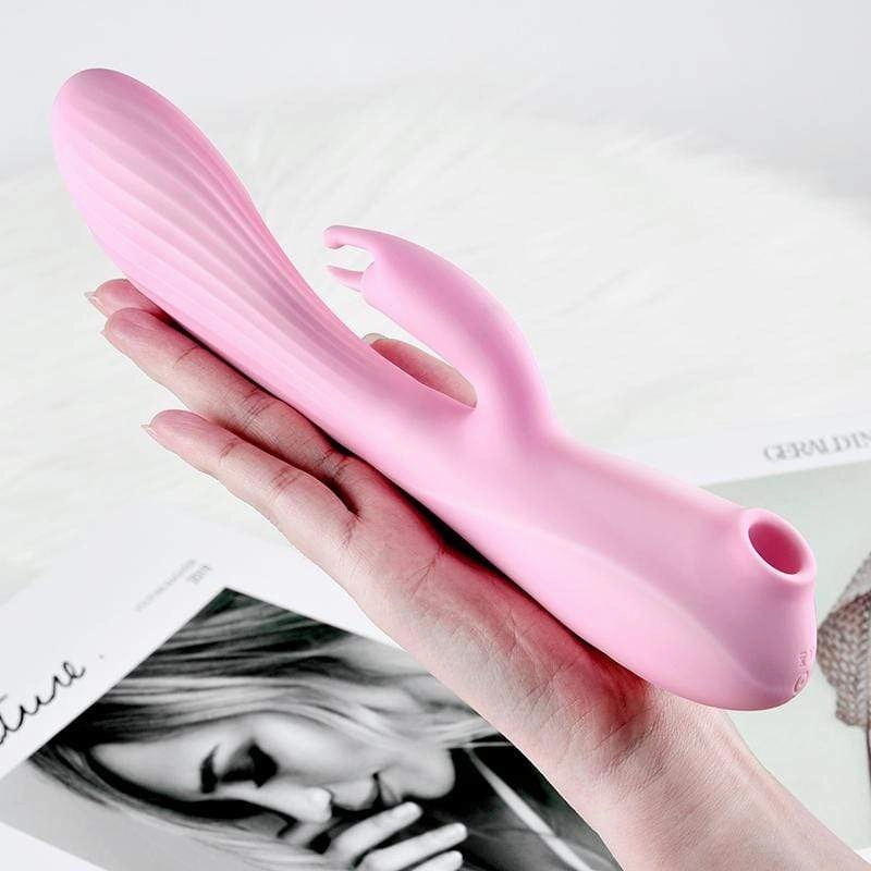 Erocome - Triangullum Vibraing Sucking Licking Rabbit Vibrator (Pink)