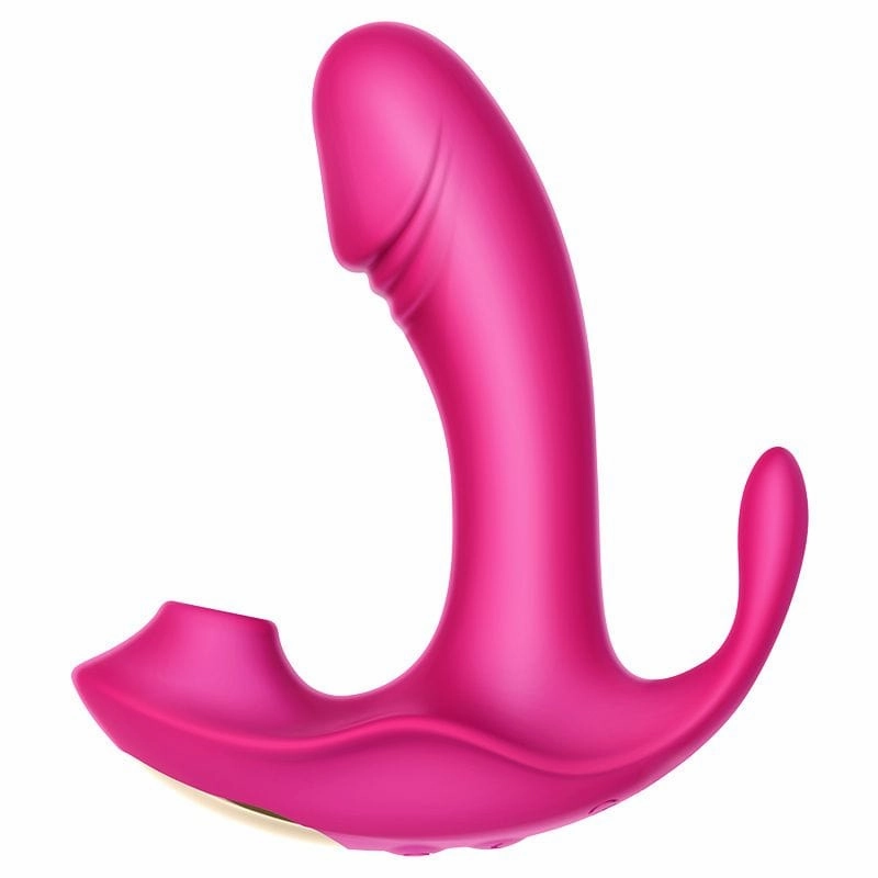 Erocome - Volans Remote Control Dual Vibrating Sucking Massager (Pink)