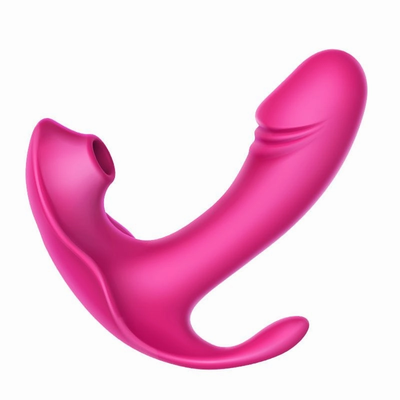 Erocome - Volans Remote Control Dual Vibrating Sucking Massager (Pink)