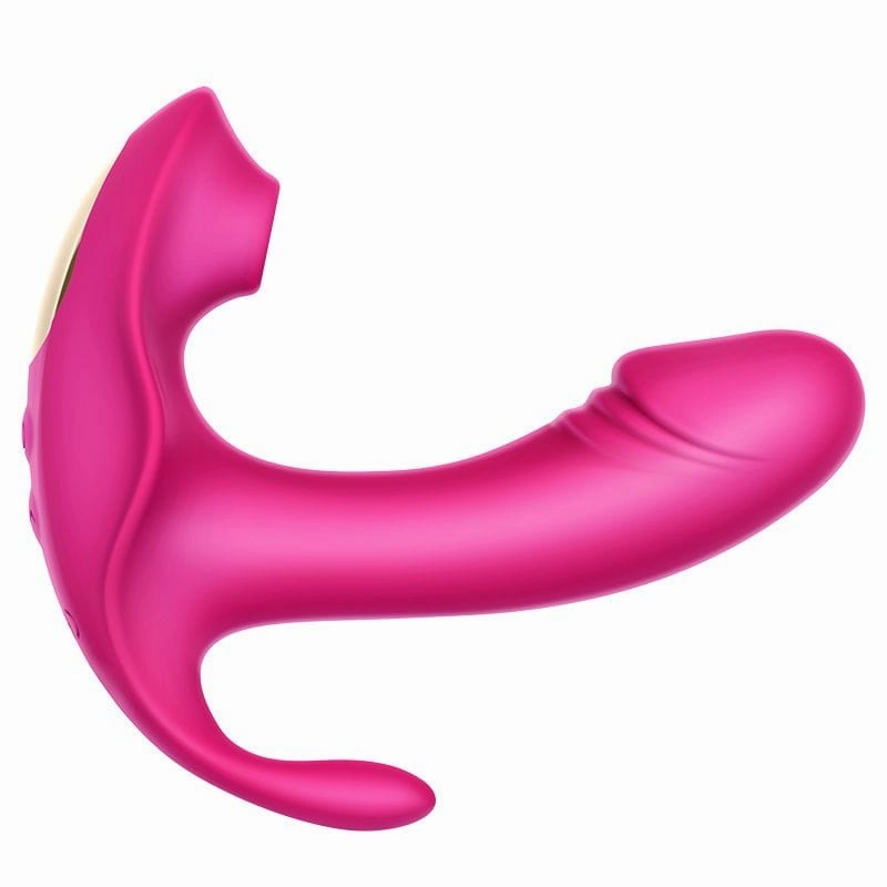 Erocome - Volans Remote Control Dual Vibrating Sucking Massager (Pink)