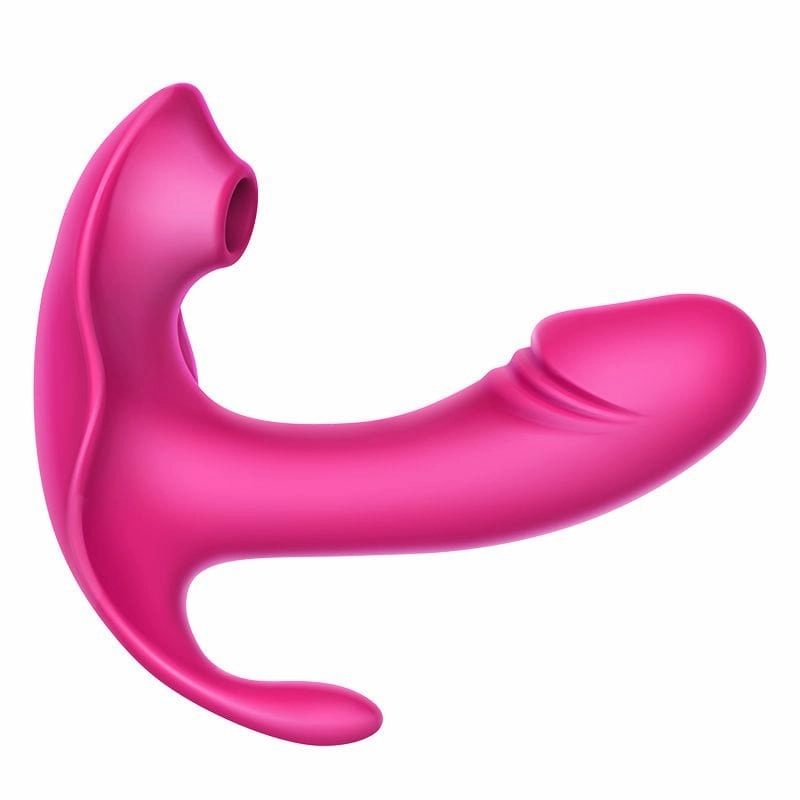 Erocome - Volans Remote Control Dual Vibrating Sucking Massager (Pink)