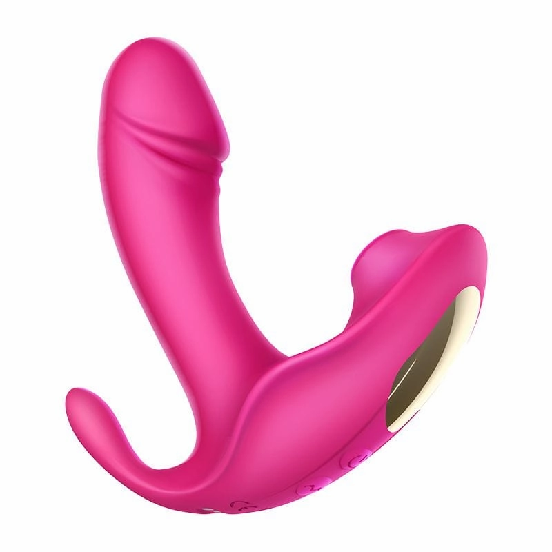 Erocome - Volans Remote Control Dual Vibrating Sucking Massager (Pink)