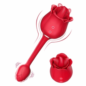 Euphoria - Rose Vibrator with Licking Tongue