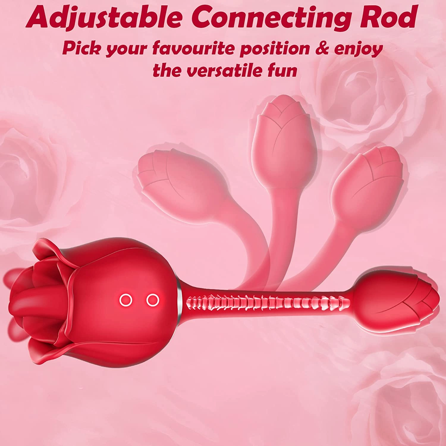 Euphoria - Rose Vibrator with Licking Tongue