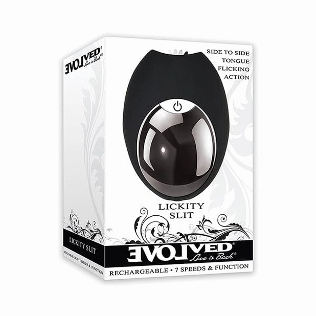 Evolved - Lickity Slit Oral Massager Flicking Clit Massager (Black)