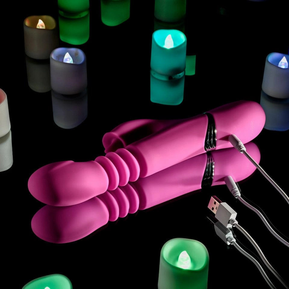 Evolved - Pink Dragon Thrusting Rabbit Vibrator (Pink)