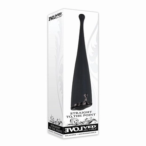 Evolved - Straight to the Point Vibrator Clitoral Stimulator (Black)