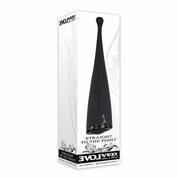 Evolved - Straight to the Point Vibrator Clitoral Stimulator (Black)