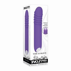 Evolved - The G Rave Light Up Rechargeable G Spot Vibrator (Purple)