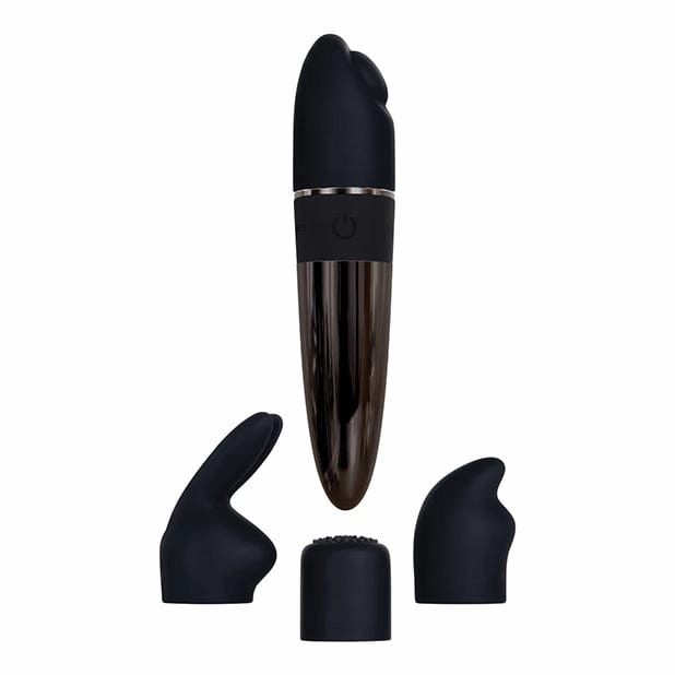 Evolved - Tiny Treasures 5 Piece Silicone Kit Rechargeable Bullet Vibrator (Black)