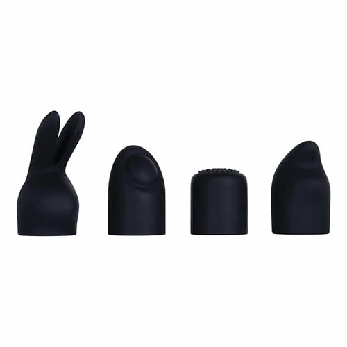 Evolved - Tiny Treasures 5 Piece Silicone Kit Rechargeable Bullet Vibrator (Black)