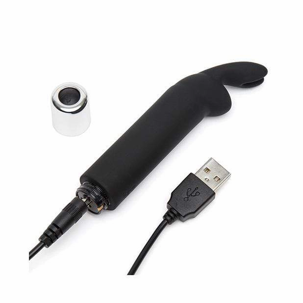 Fifty Shades of Grey - Greedy Girl Rechargeable Bullet Rabbit Vibrator (Black)