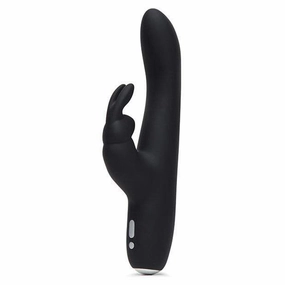 Fifty Shades of Grey - Greedy Girl Rechargeable Slimline Rabbit Vibrator (Black)