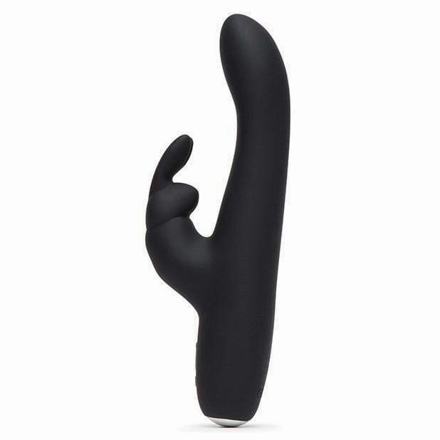 Fifty Shades of Grey - Greedy Girl Rechargeable Slimline Rabbit Vibrator (Black)