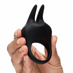 Fifty Shades of Grey - Sensation Rechargeable Vibrating Rabbit Love Ring (Black)