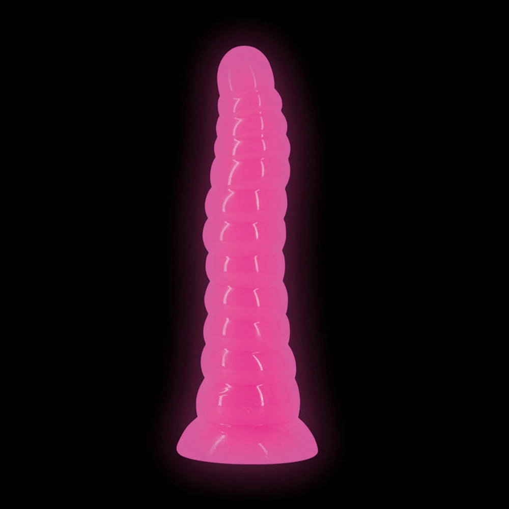 Firefly Nymph Glow In The Dark Ribbed Dildo