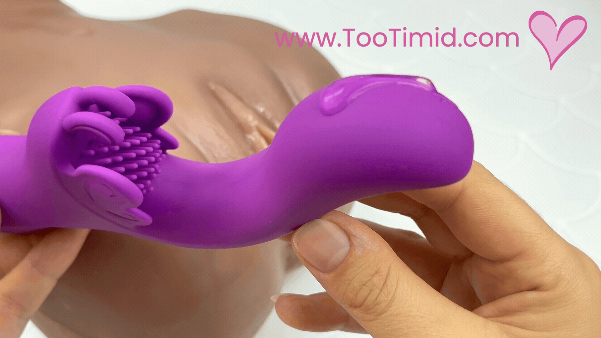 Fluttering Bliss Silicone Dual Action Butterfly Vibrator - It's Waterproof!