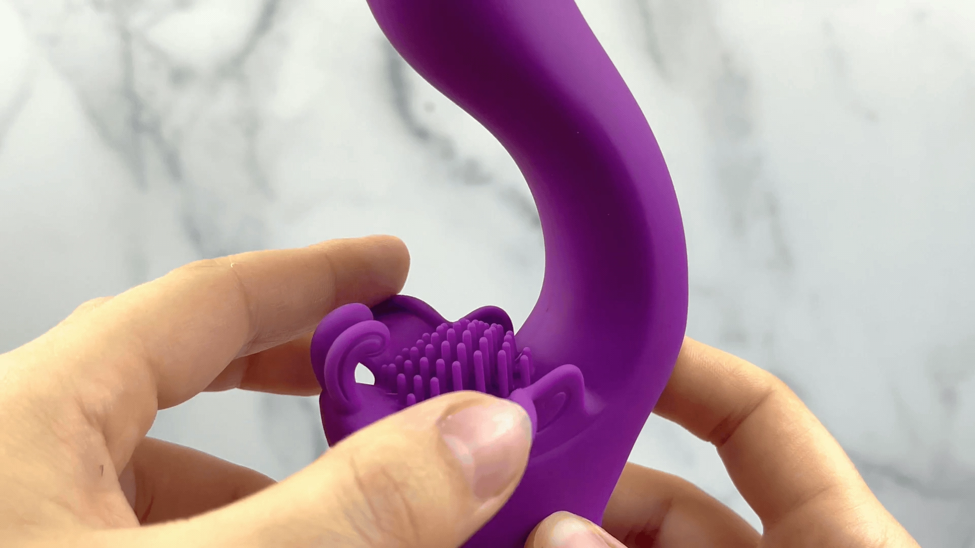 Fluttering Bliss Silicone Dual Action Butterfly Vibrator - It's Waterproof!