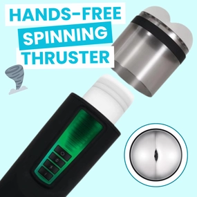 Gender X Message In A Bottle Rechargeable Thrusting Spinning Stroker