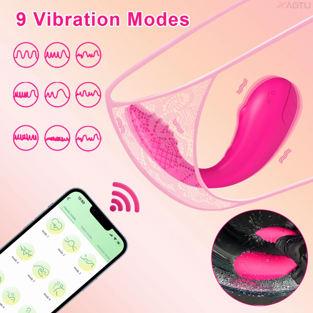 Hale-APP Bluetooth Vibrator for Women G Spot Vibrating Egg Clitoris Stimulator