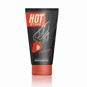 Hot Stuff Warming Oil, Strawberry, 6 fl. oz. (177 mL) Tube