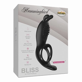 Hott Products - Bliss Hummingbird Vibrating Cock Ring (Black)
