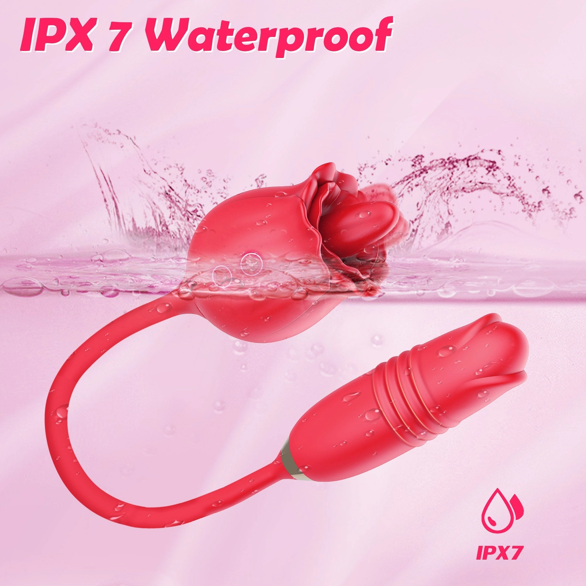 Insignia - Rose Vibrator with Licking & Thrusting