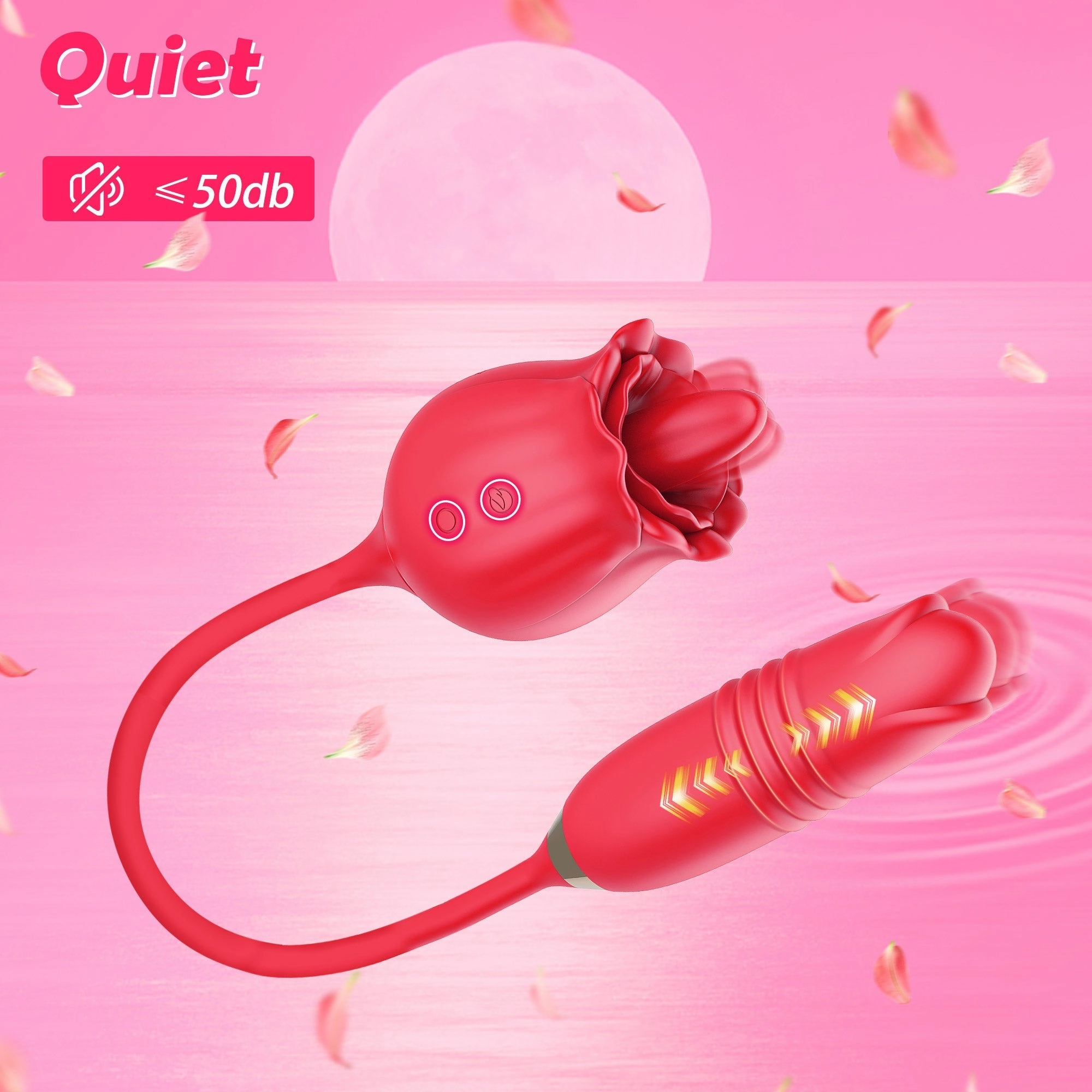 Insignia - Rose Vibrator with Licking & Thrusting