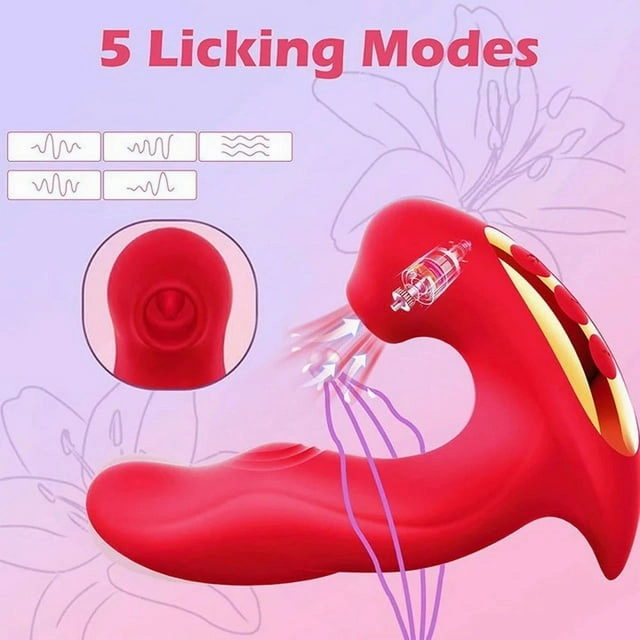 IntimaLuxe - G Spot Vibator with Licking & Vibration Design