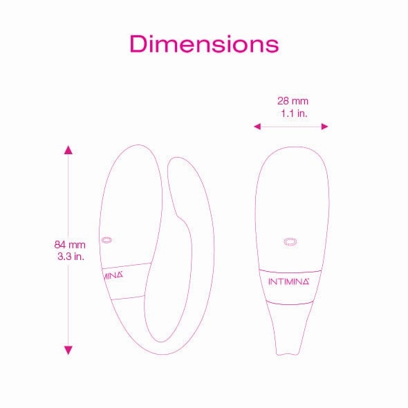 Intimina - Kalia Couples Massager Vibrator (Pink)