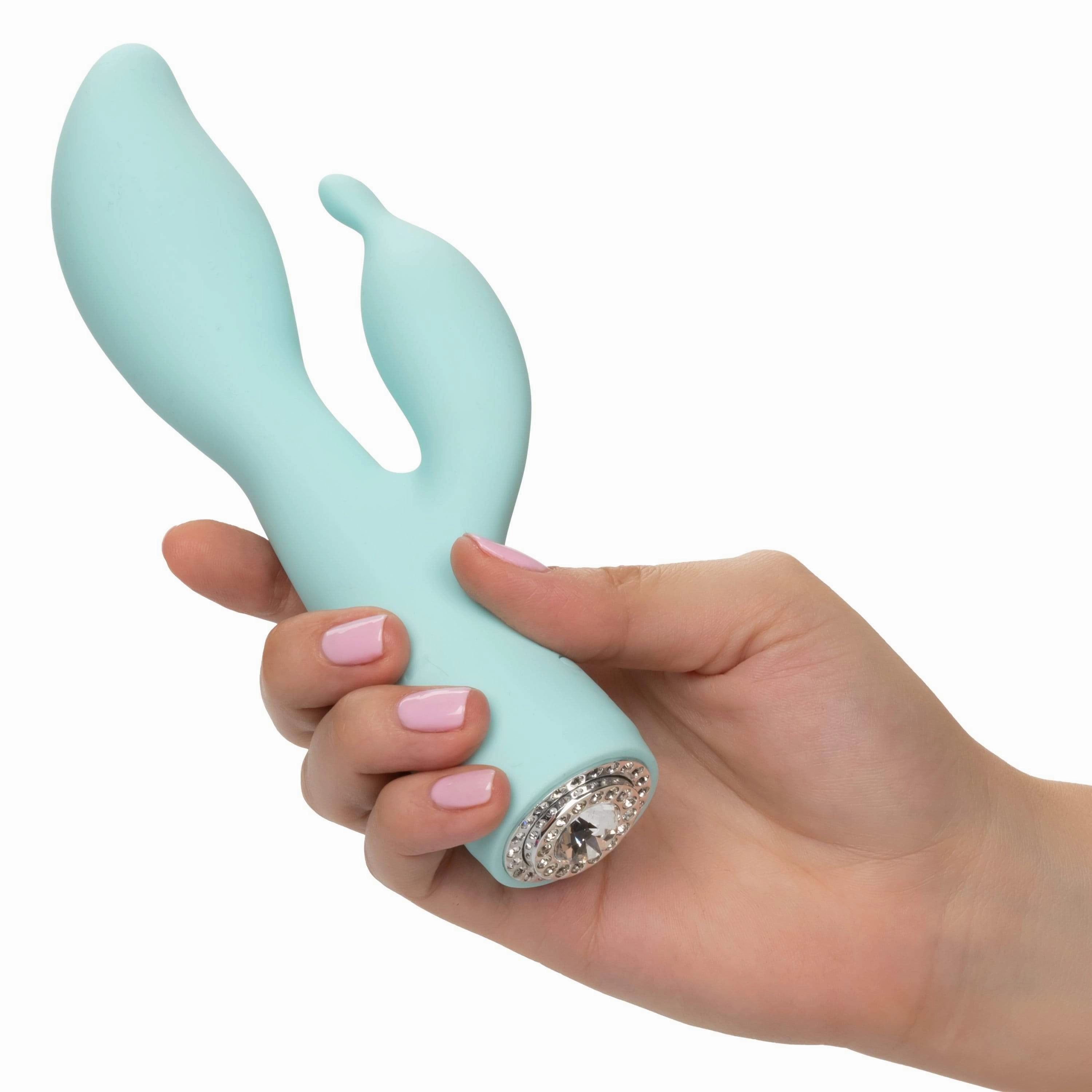 Jopen - Pave Silicone Rabbit Vibrator Victoria (Blue)