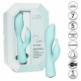 Jopen - Pave Silicone Rabbit Vibrator Victoria (Blue)