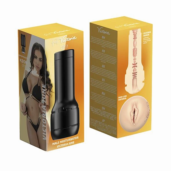 Kiiroo - FeelStars Collection Victoria June Masturbator Stroker (Black)