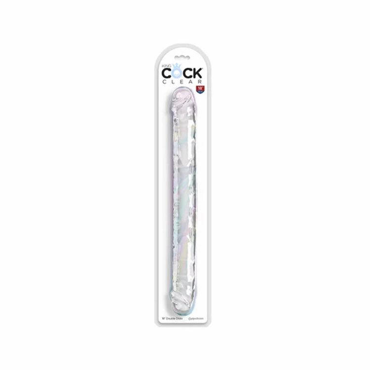 King Cock Clear 18in Double Dildo
